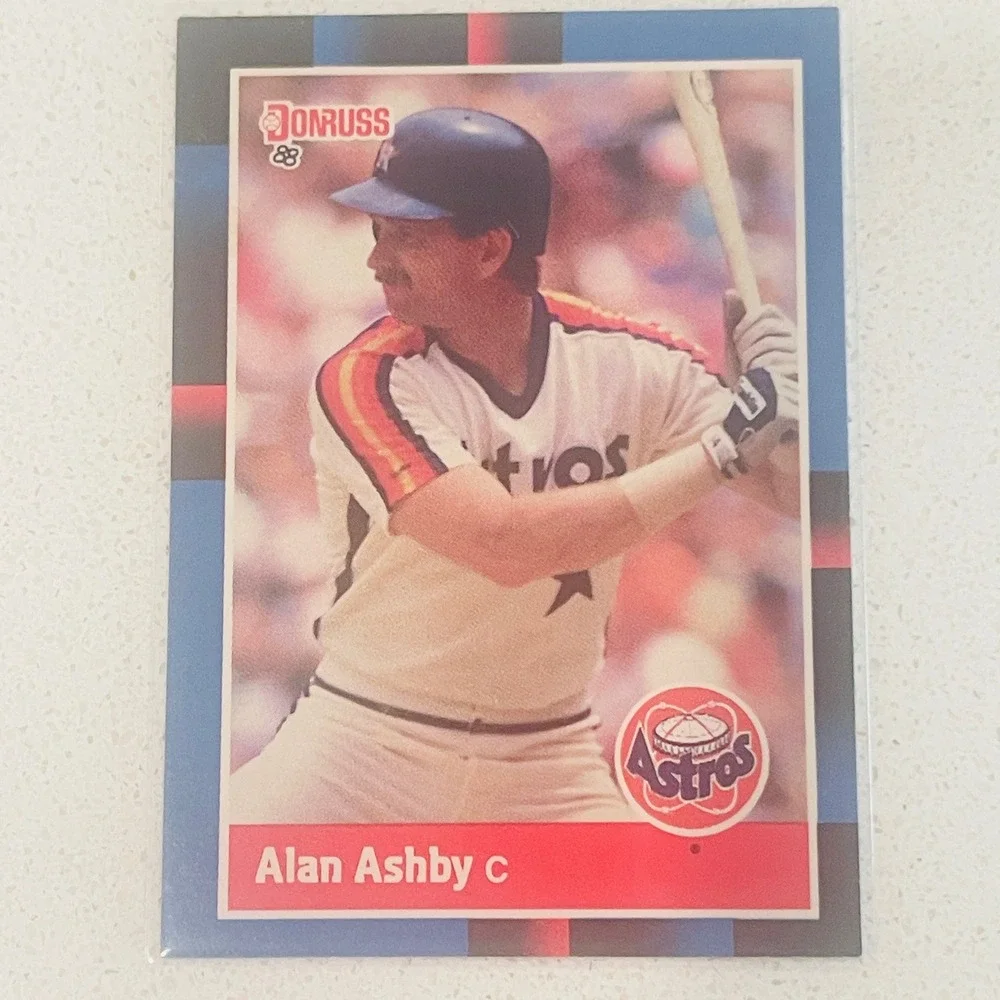 1988 Donruss Alan Ashby Houston Astros Baseball Card 163 Vintage Catcher